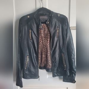 Moto leather jacket